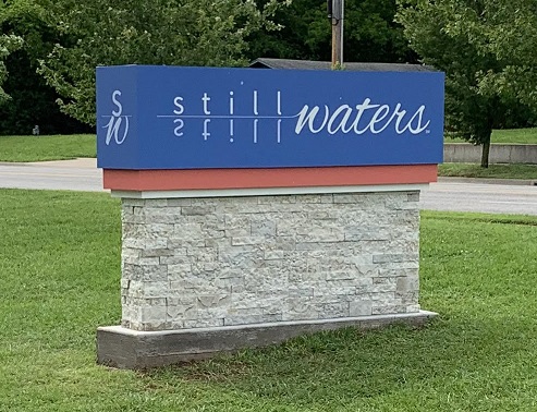 Still Waters Family Counseling monument sign in Fayetteville, AR 72704